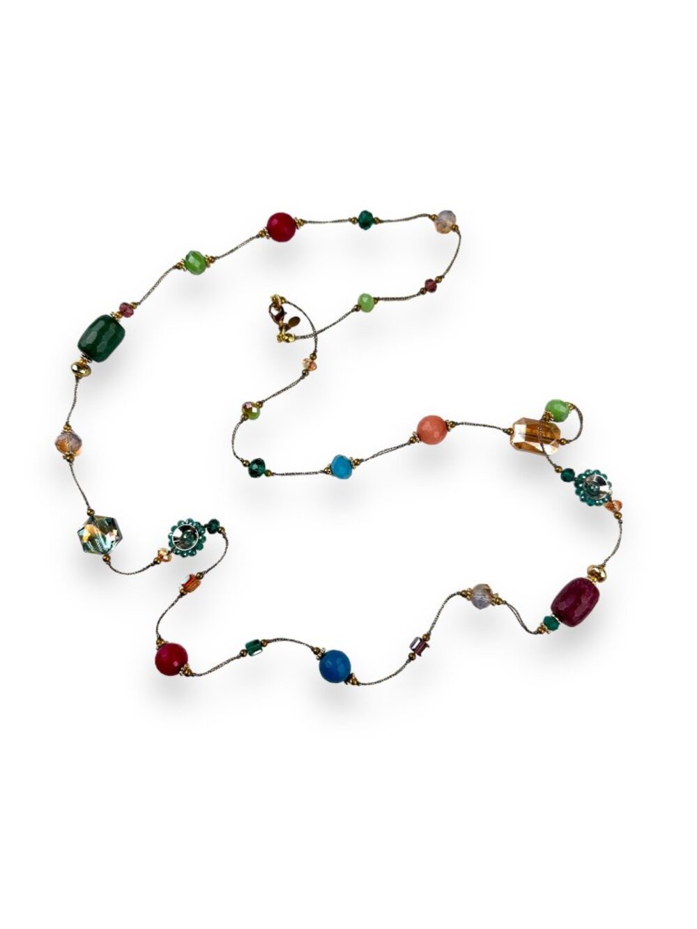 Premier Designs Paradise Found Multicolor Beaded Necklace 32"